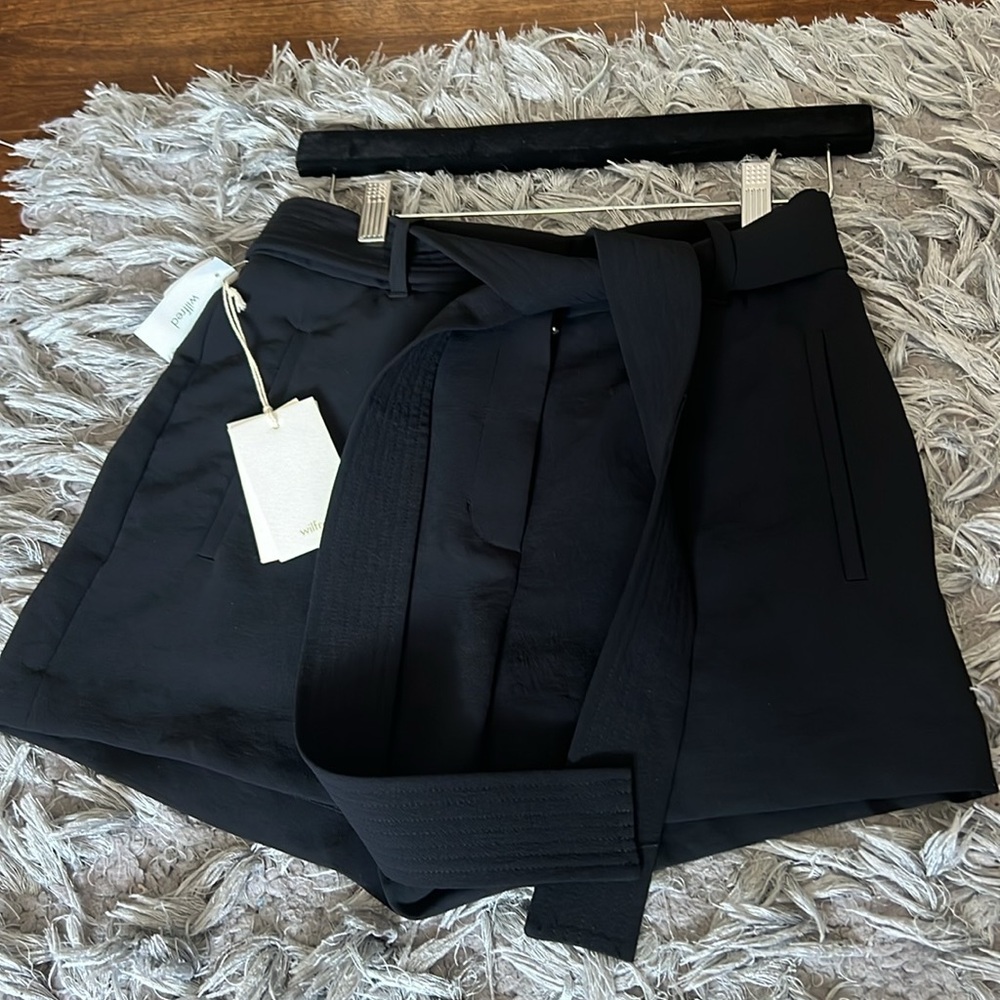 ARITZIA Wilfred Tie-Front Short in Espace Jallade
